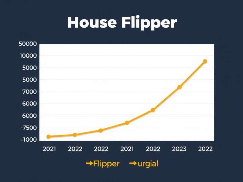 House Flipper India Download Stats House Flipper download statistics graph showing growth in India from 2021 to 2023