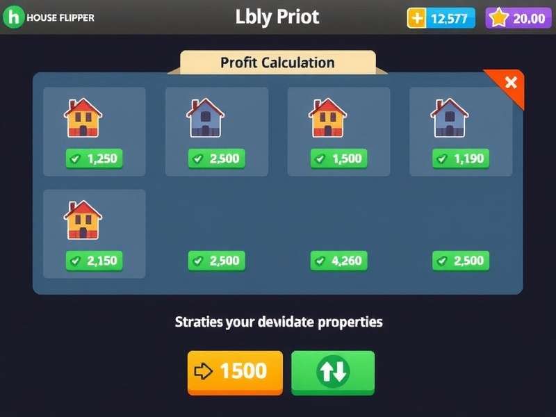 House Flipper Profit Strategy House Flipper player strategy guide showing profit calculation for Indian properties