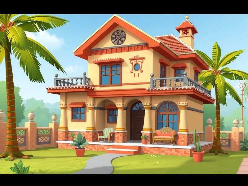 House Flipper India Cover House Flipper game cover showing Indian style house renovation with traditional elements
